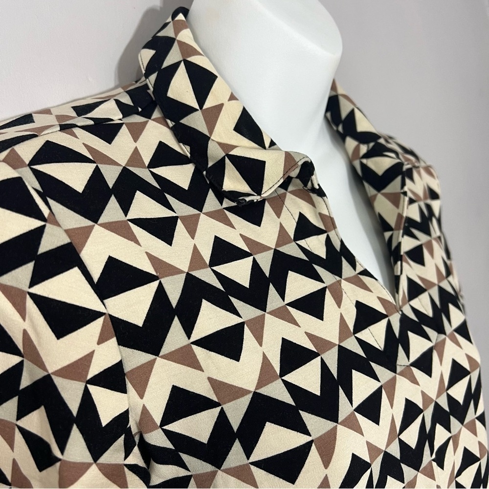 J. McLaughlin Catalina Cloth Womens Dress Geometric Career Summer 70s Revival - Picture 12 of 15
